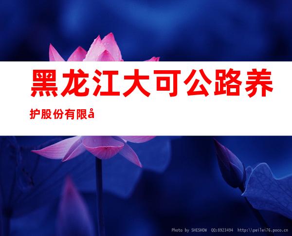 黑龙江大可公路养护股份有限公司